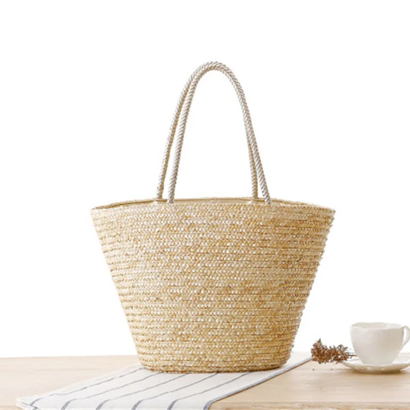 Женская соломенная сумка с блестками XMESSUN Пляжная плетеная ручной работы буквами