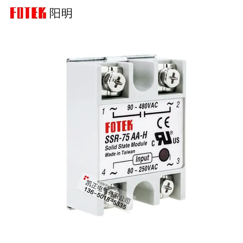 Новый бренд оригинальное твердотельное реле FOTEK SSR 75AA H AC 75A|Детали и аксессуары