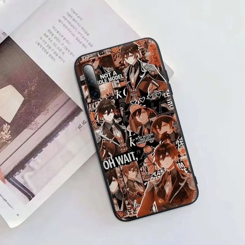 

Genshin Impact Black Rubber Phone Case Cover For Huawei P9 P10 P20 P30 P40 Lite Pro P Smart 2019 2020