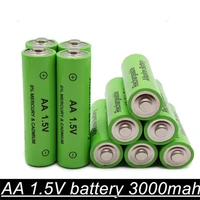 8pcs new aa 1 5v high quality battery aa 3000mah rechargeable ni mh rechargeable battery 2a baterias for camera flashlight