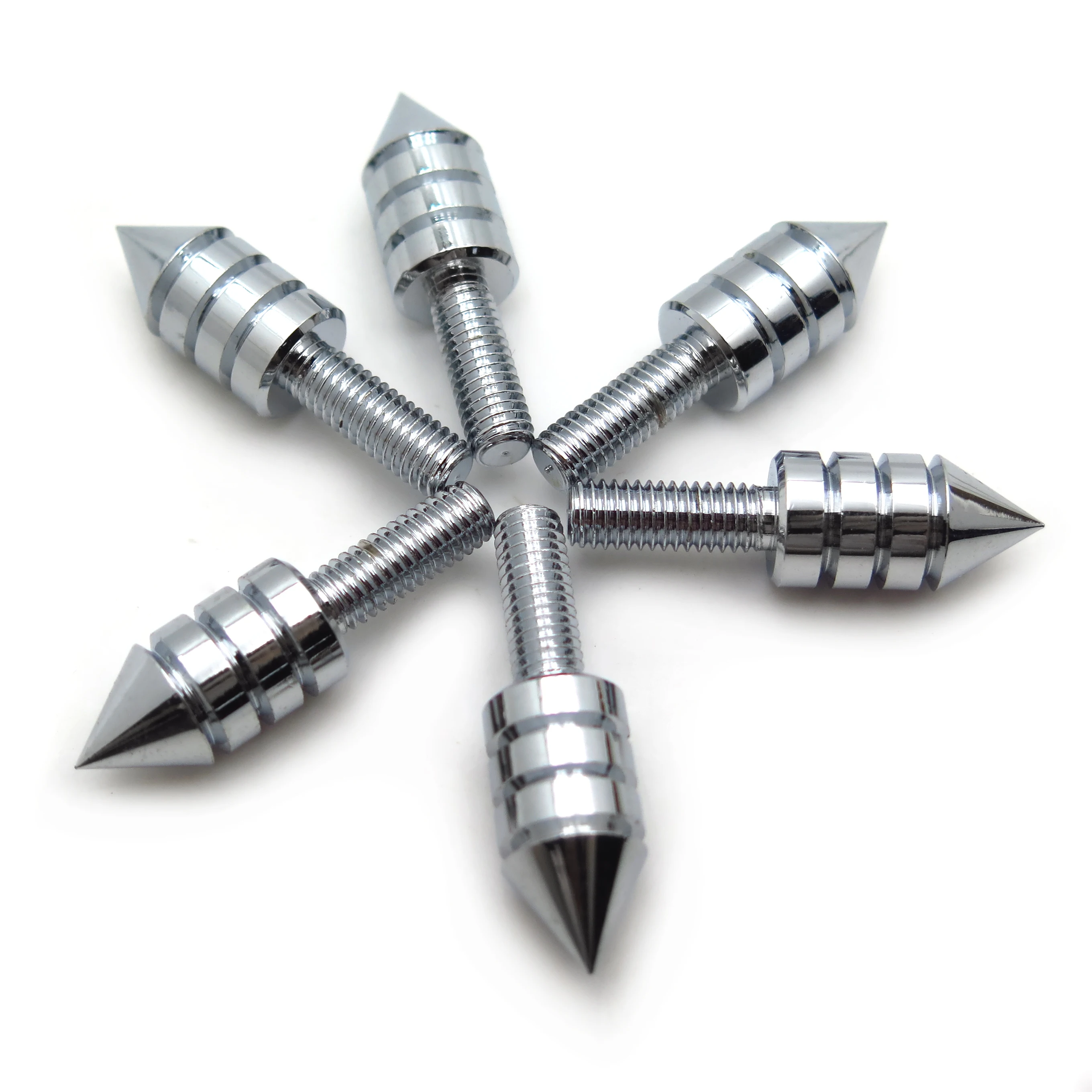 Универсальные хромированные болты с шипами для мотоциклов (лобовое стекло