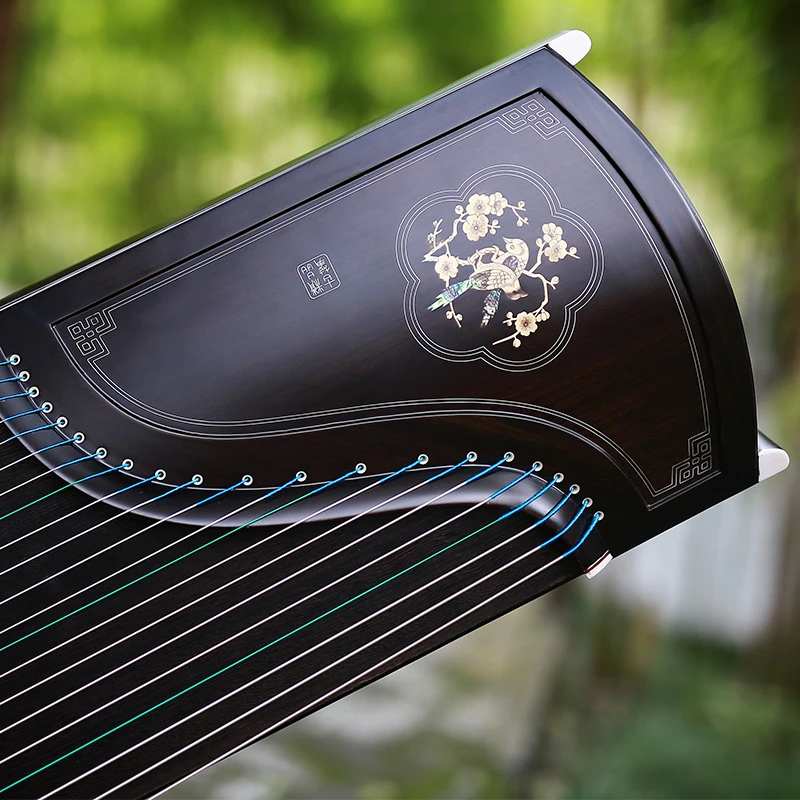 Профессиональные ракушки рытье производительность Китай Guzheng музыка Эбеновое