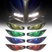 motorcycle headlight decoration sticker for kymco xciting s400 s 400 xcitings400 stickers 3d head light fairing protection decal