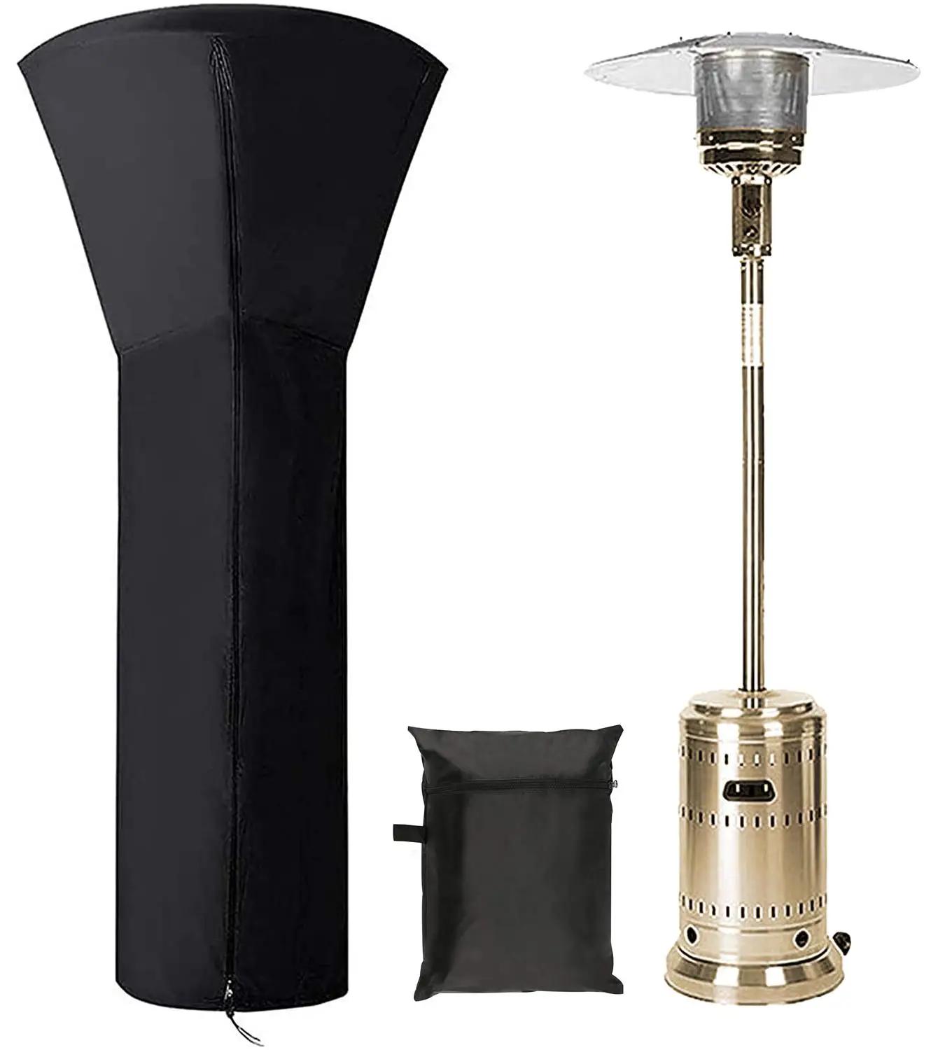 

Газовые нагреватели Patio крышка Водонепроницаемый с застежкой-молнией, пропан крышки нагревателей для дома открытый сад сокровище 89 дюйма 87 дюймов