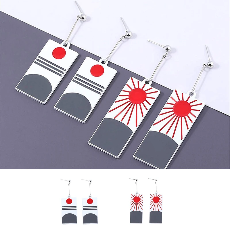 

Японские Аниме висячие серьги из сплава для женщин Мультяшные Аниме Косплей висячие серьги Prop Ювелирные серьги в подарок