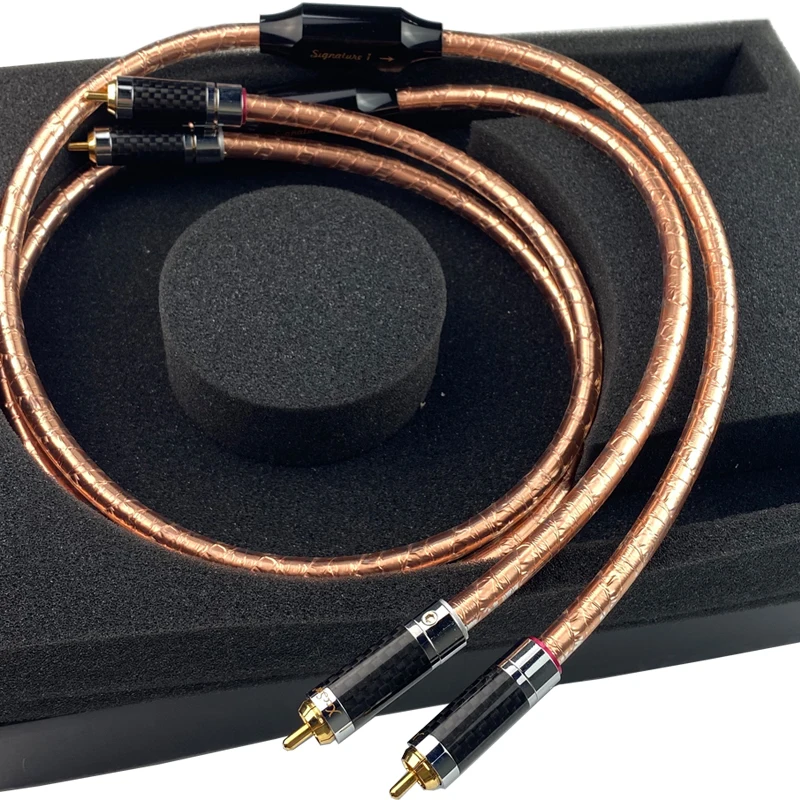 HiFi кабель 1 RCA 99.99997% OCC 24K аудио линия квадратный сердечник медный провод |