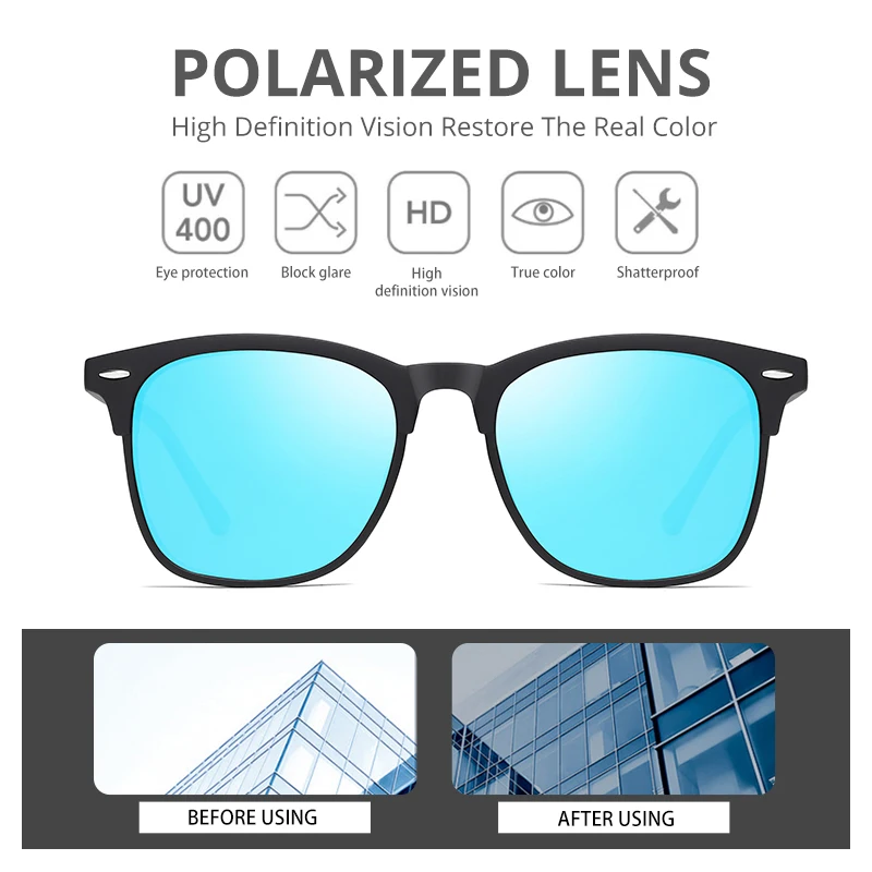 Pro Acme брендовые дизайнерские квадратные поляризованные солнцезащитные очки для