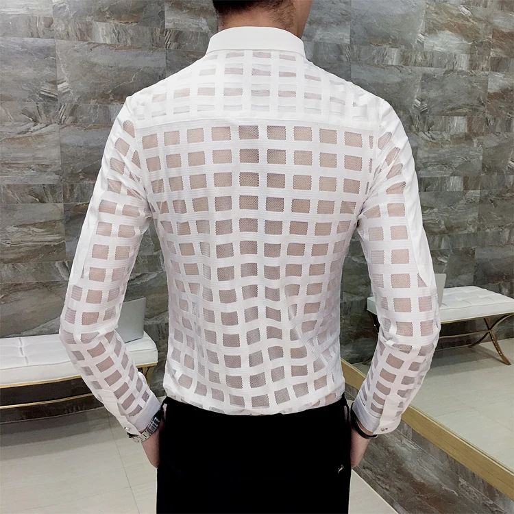 

Spring Summer Men's Korean Plaid Long-sleeved Shirt Youth Shirt Casual Urban Youth Outdoor Youth Men's Clothing