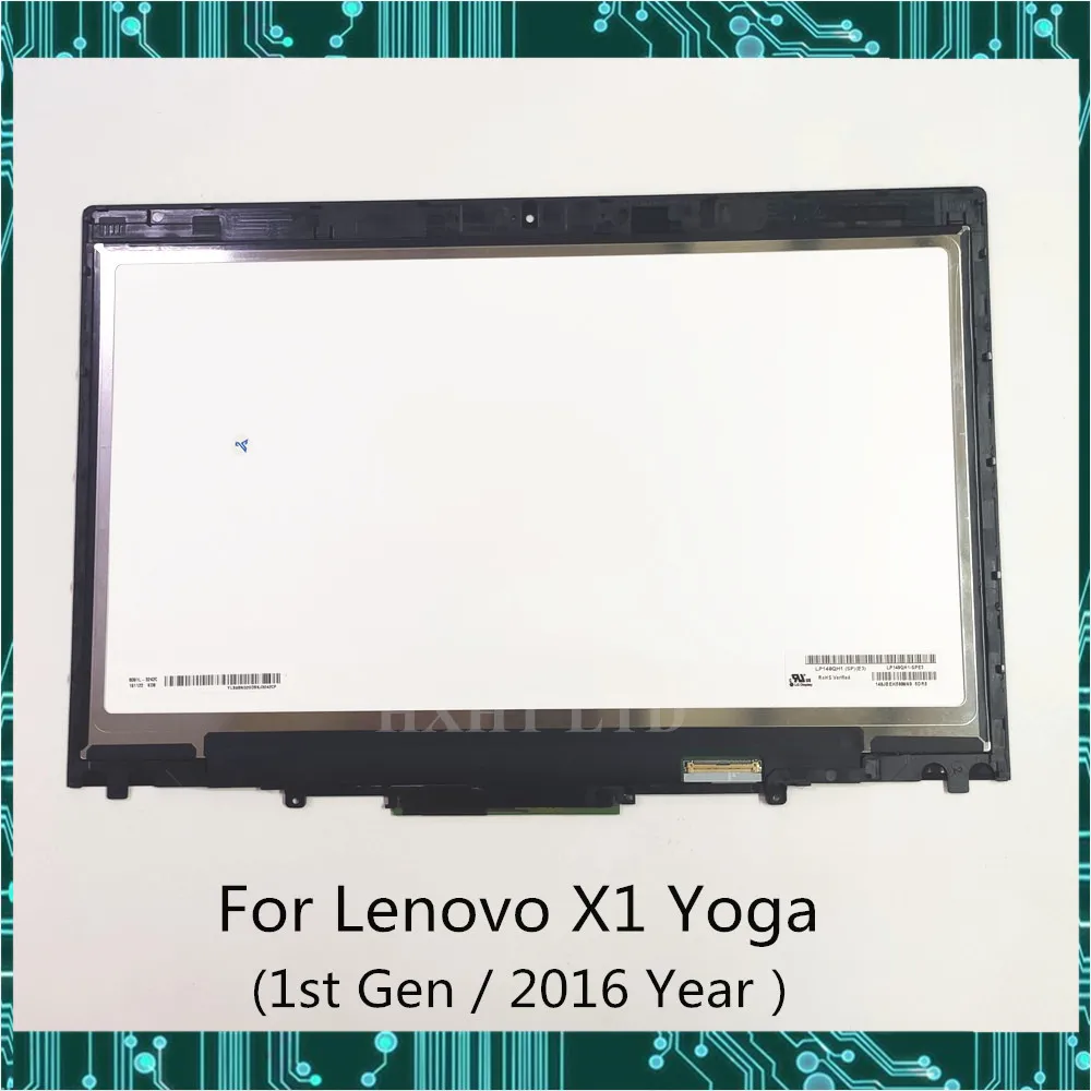 Оригинальный 14 &quotдля Lenovo X1 Yoga 1st Gen сенсорный ЖК-экран 01AY702 PN 00UR191 01AY703 00UR190 00UR192 FHD QHD
