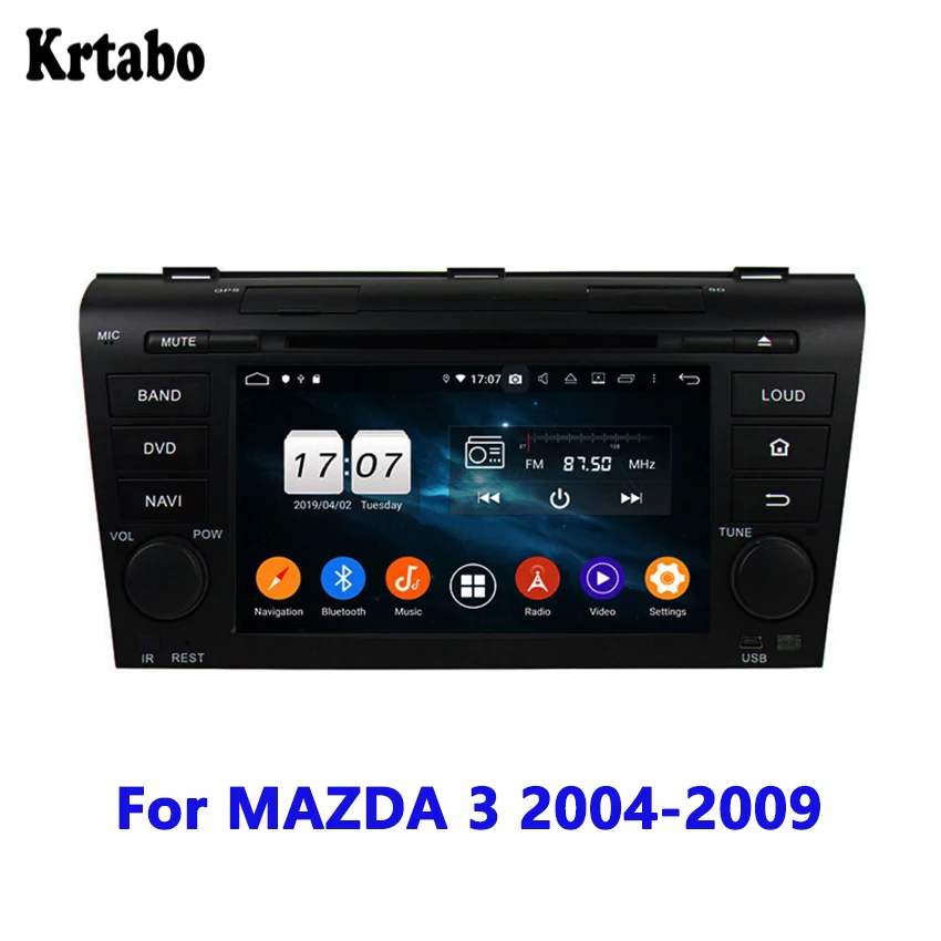 Для MAZDA 3 2004 2005 2006 2007 2008 2009 Автомобильный мультимедийный dvd Радио магнитофон