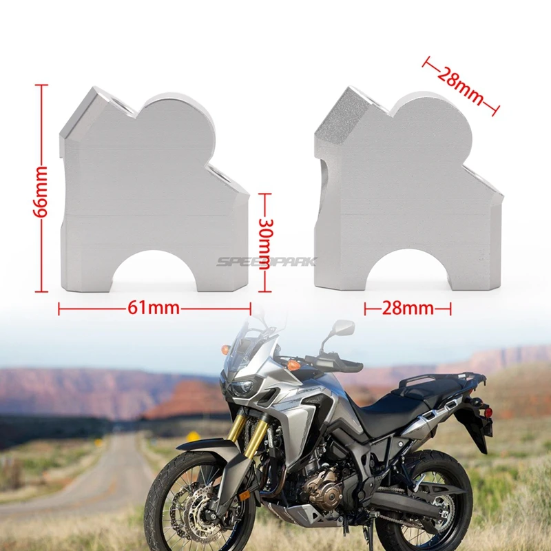 

Motorcycle Accessories Handlebar Raised Extend Handle Bar Clamp Mount Riser For Honda CRF1000L Africa Twin ABS/DCT 2016-2018