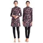 Размера плюс мусульманский купальный костюм Burkinis женский купальник хиджаб с длинными рукавами скромный стиль мусульманская одежда для плавания