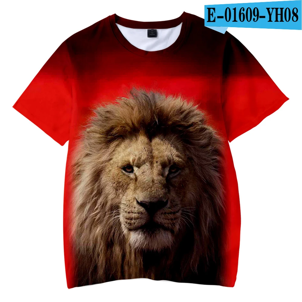3D The Lion King Kid's t shirt Boys Girls Hot Fashion Summer Soft Comfortable Kids T shirt 3D Print Lion King Children T-shirt - Цвет: 3D