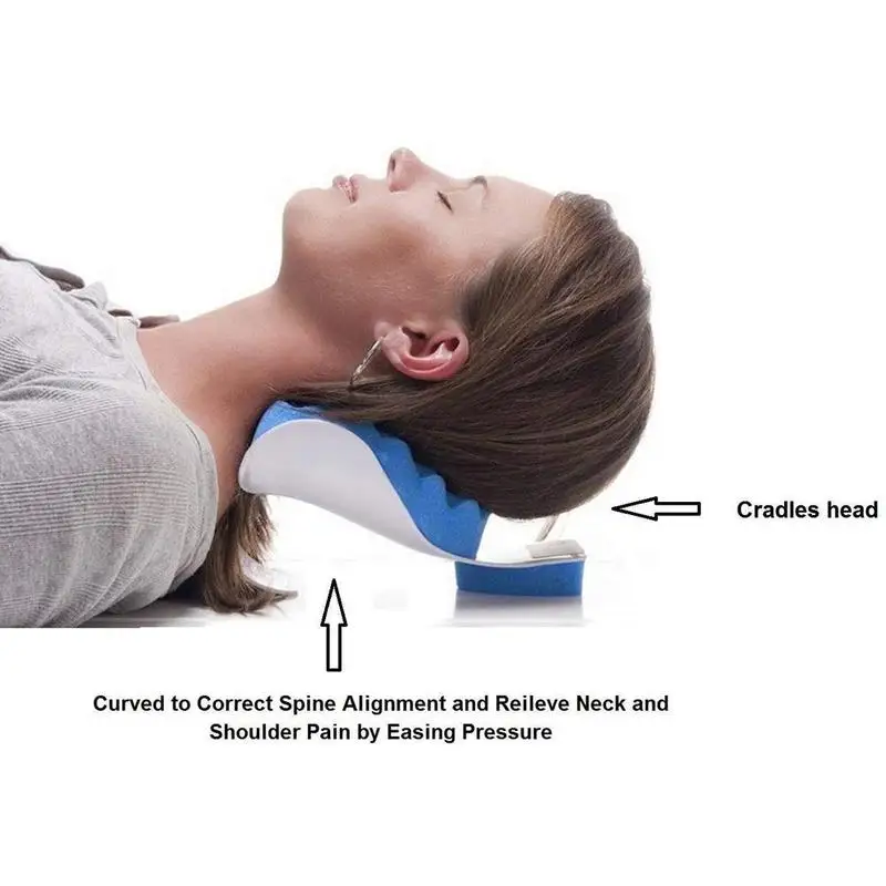 

Neck Support Sponge Pillow Relief Shoulder Muscle Spine Alignment Portable Head Massage Relaxing Device