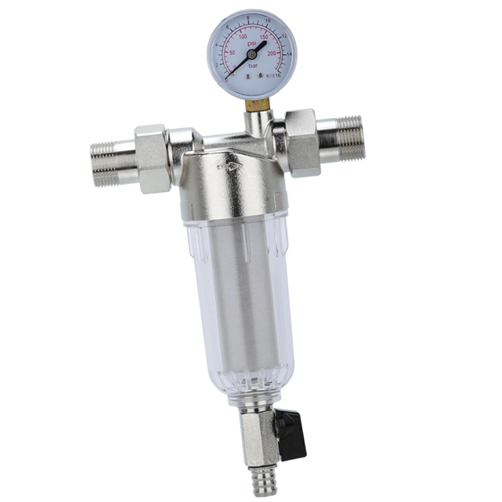 

Полностью домашний фильтр для водопроводной колодки, защитный фильтр для осадочной воды 3/4'