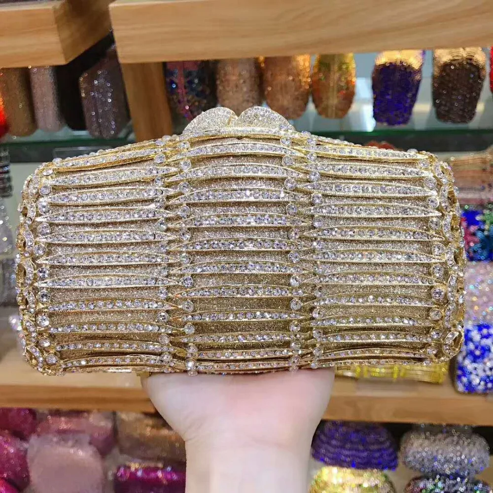 

New Bling Crystal Bridal Wedding Bag Purses Clutches Bags Diamond Purse Luxury Handbags Fashion Women Crystal Prom Clutch Purses