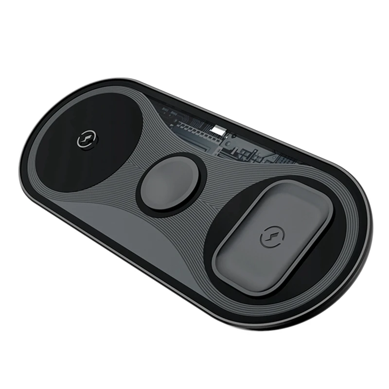 

Wireless Charging Pad,Wireless Charging Station Fast Wireless Charger 3 in 1 Wireless Charging for iPhone/Watch/Earphone