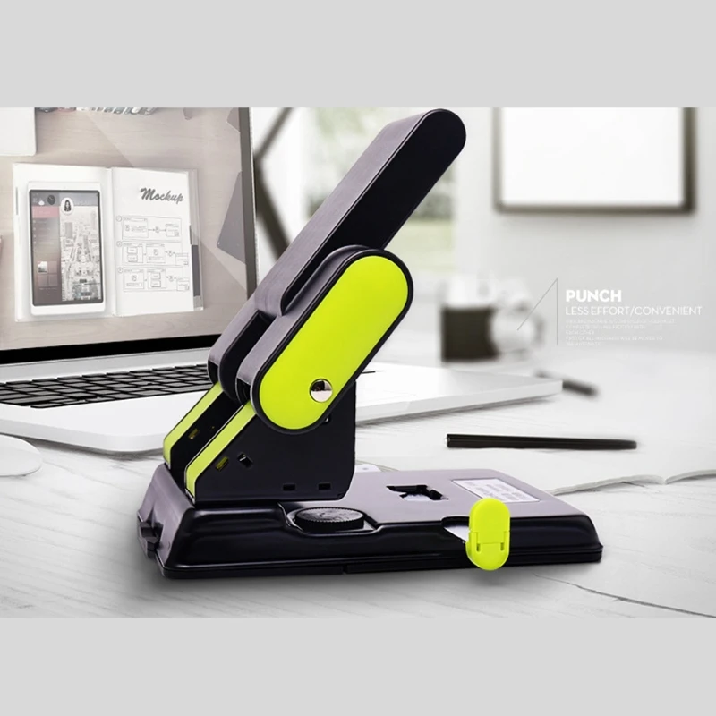 

Heavy Duty Double Hole Puncher Paper Scrapbooking Document Punching Machine School Office Stationery