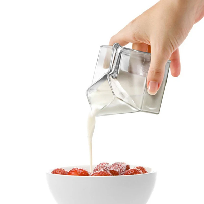 Креативная коровья двухслойная стеклянная чашка для сливок 300 мл прекрасный