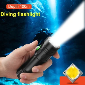 Фонасветильник Xm L2, светодиодный, для подводного плавания, 100 м, 26650, 18650