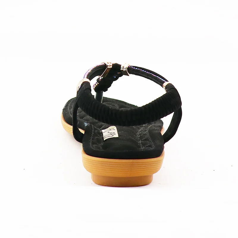 

Women's Flat Sandals Herringbone Design Comfortable Fashion Women Sandals Anti Skid Metal Decoration Women Shoes