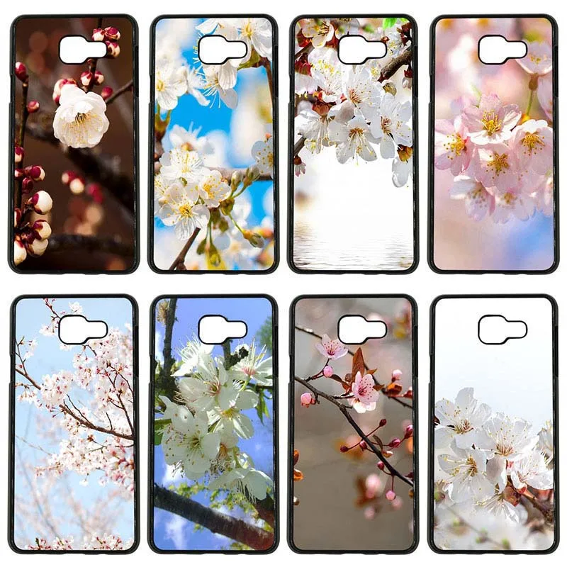 Модный динамический чехол для сотового телефона с цветами вишни жесткий