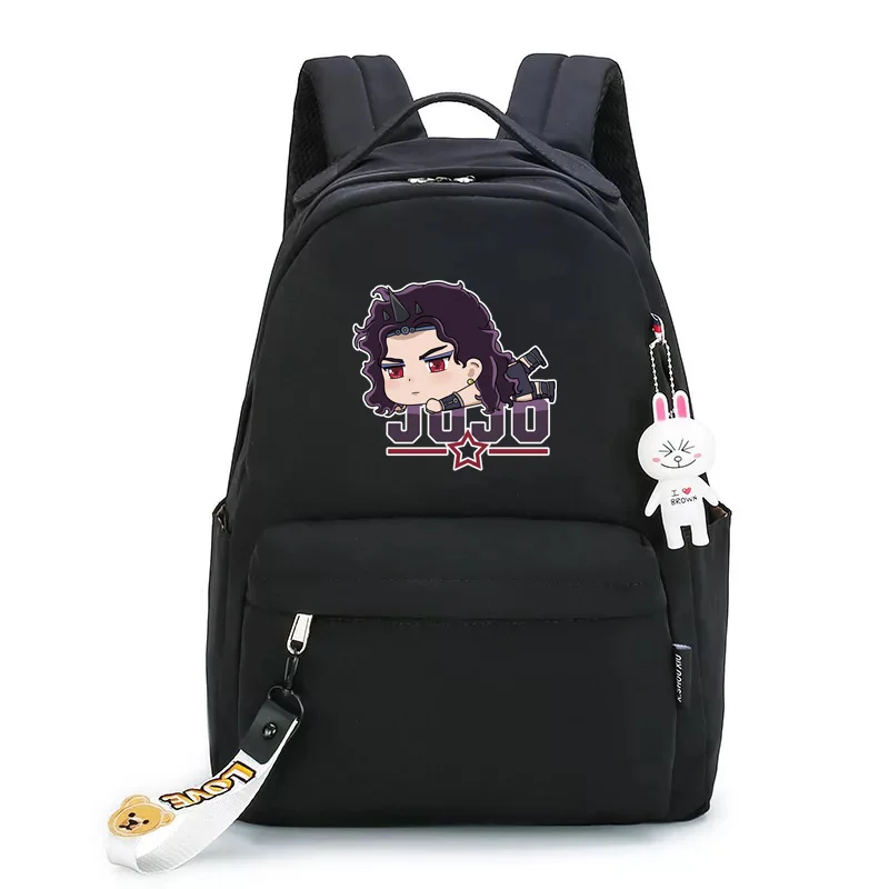

Anime JoJo's Bizarre Adventure School Backpack for Teenage Girls Boys Bag Diavolo Dio Brando Kira Yoshikage Backpack