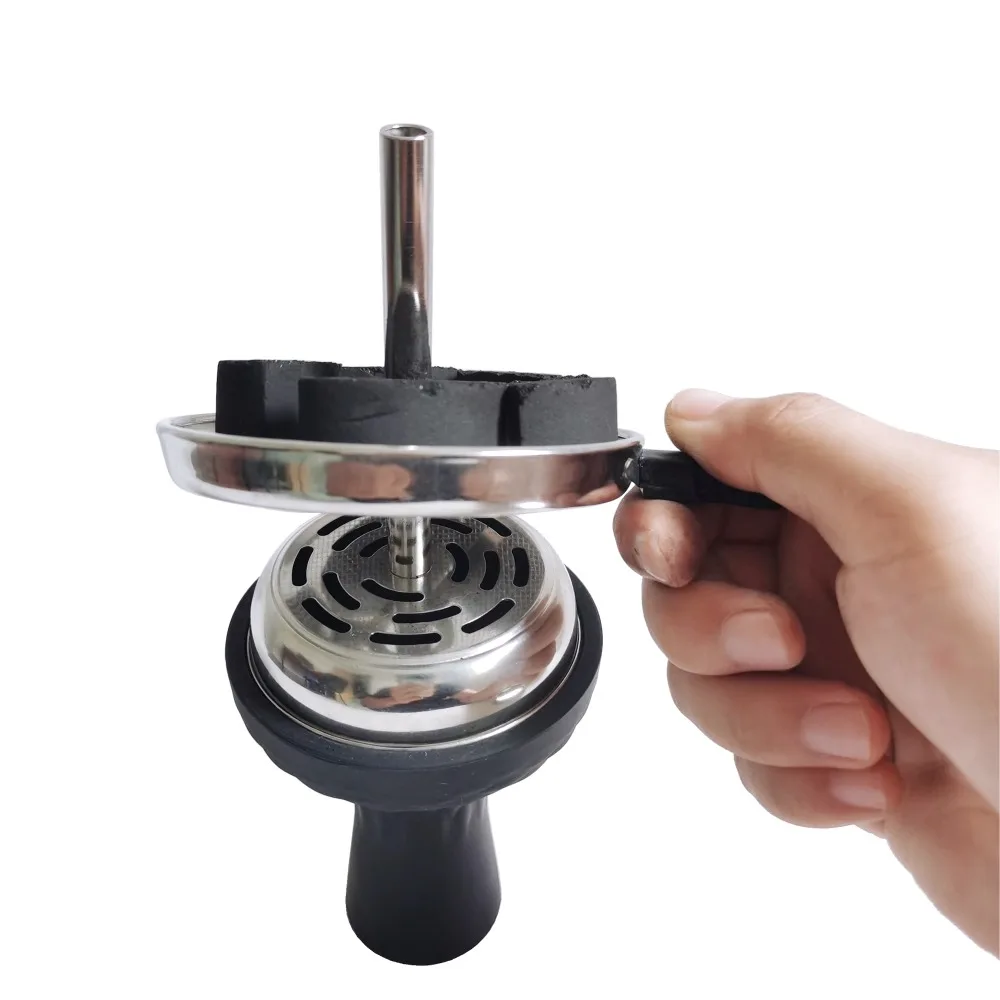 Творческий и удобный красный грязи Керамика пористый Phunnel чаша головка кальяна