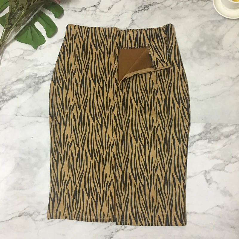 REALEFT осенне зимние замшевые винтажные юбки карандаш средней длины с волнистым