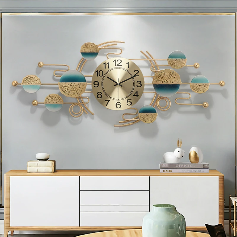 

Large Luxury Wall Clock Modern Design Creative Silent Art Digital Bedroom Wall Clock Mechanism Wandklok Home Decoration DG50WC