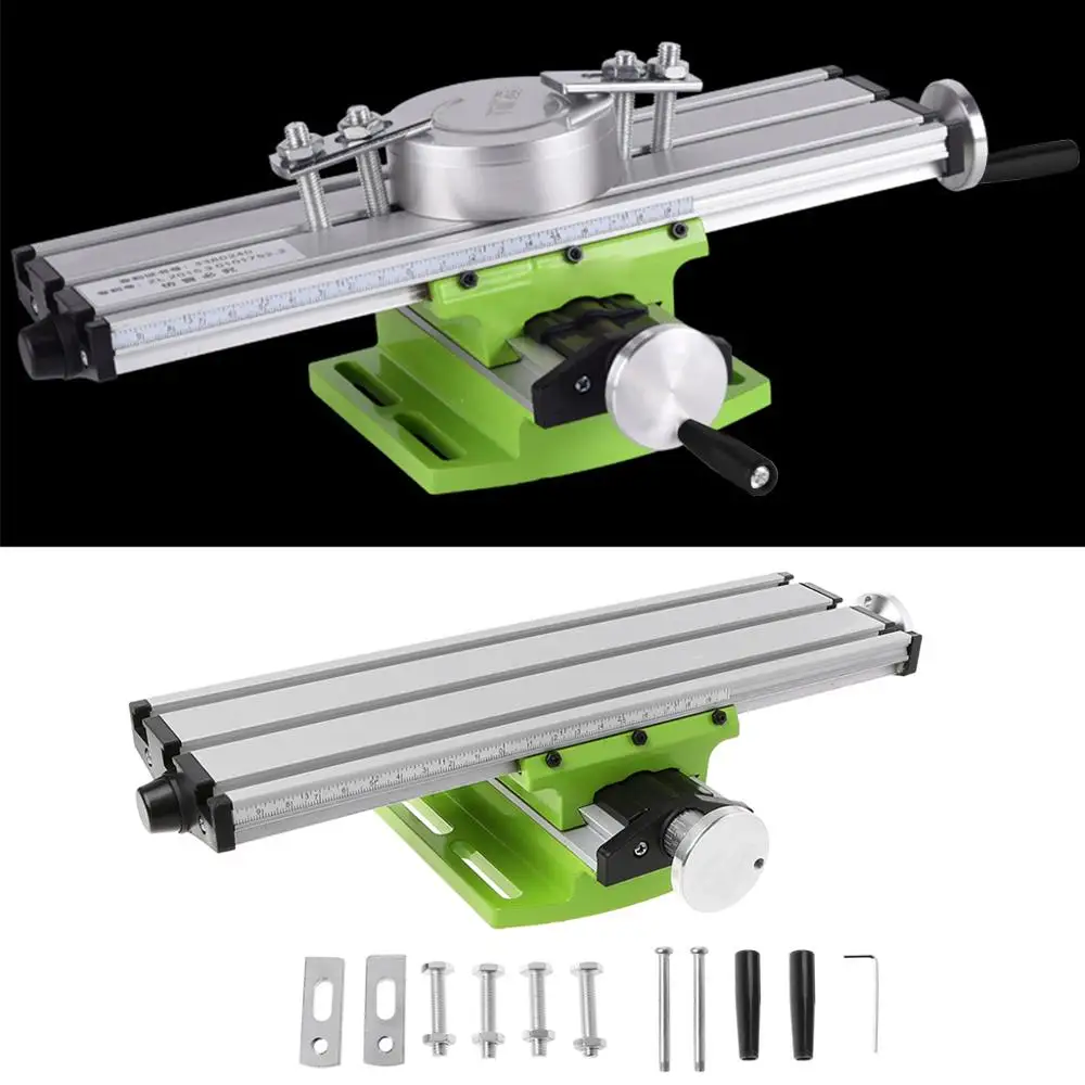 Mini Milling Machine Work Table Vise Portable Compound Bench X-Y 2 Axis Adjustive Cross Slide for Drill Press | Инструменты