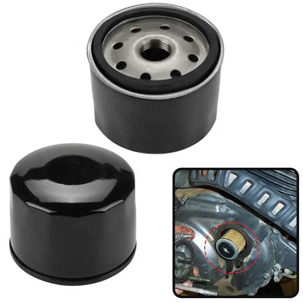 

2pcs Aluminum Lightweight Easy Install Replacement Parts Oil Filter Professional Home Small Durable For Kawasaki 49065-7007