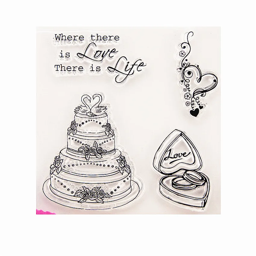 10*10 см горячая распродажа прозрачные штампы для часов/силиконовые уплотнения