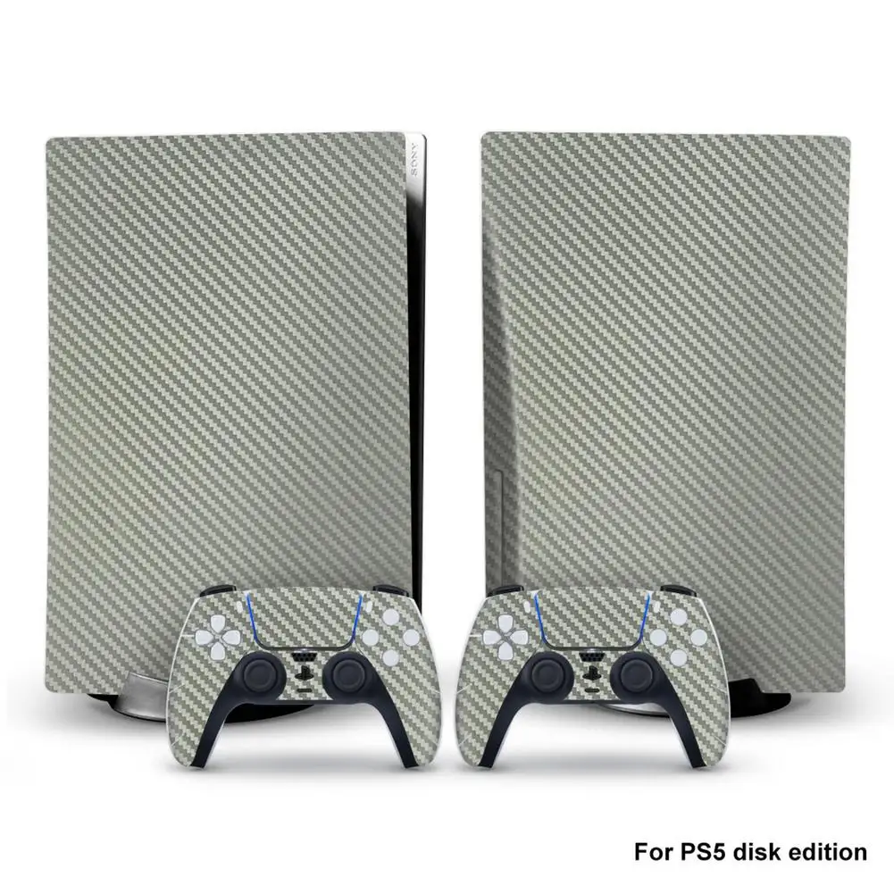 Углеродного волокна кожи Стикеры для PS5 CD-ROM Edition углеродное волокно кожа Крышка