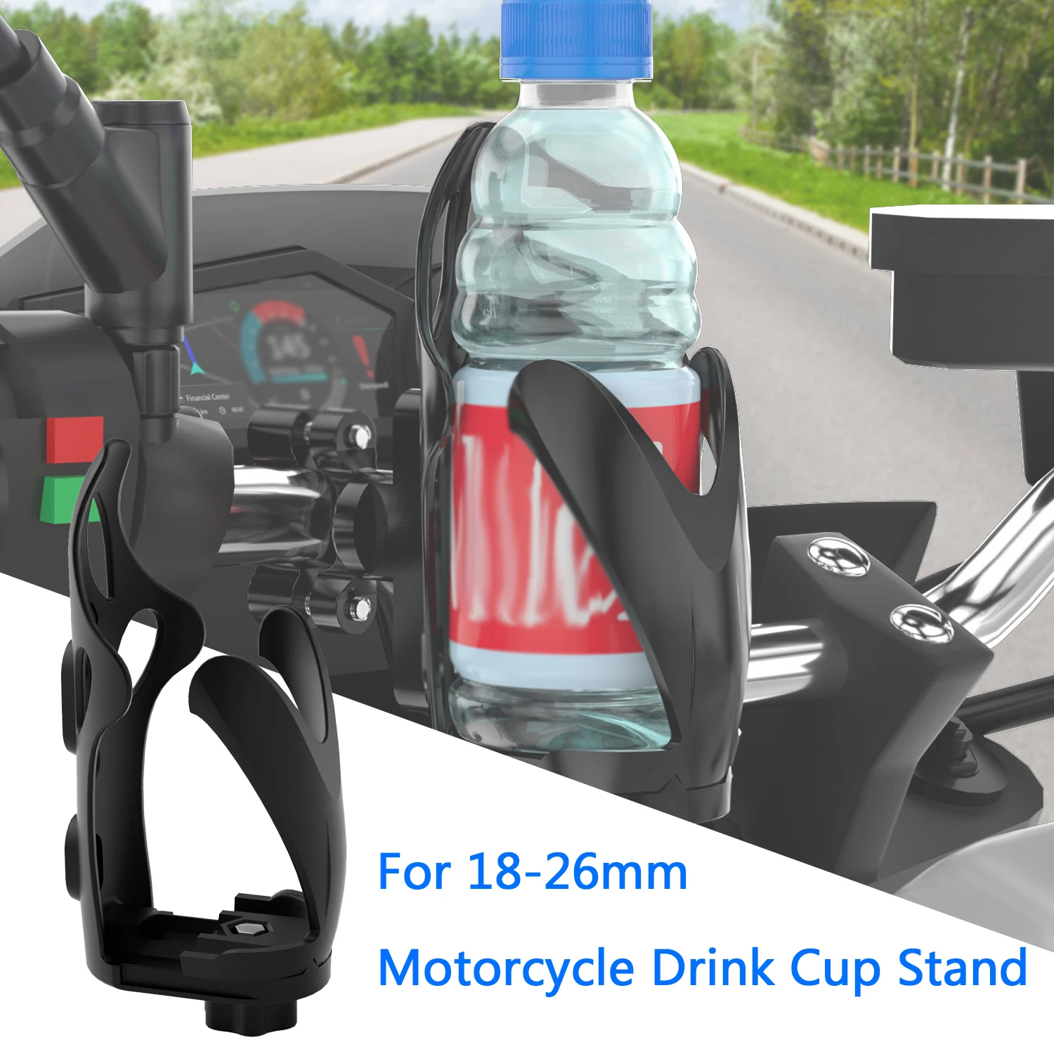 

Motorcycle Beverage Water Bottle Drink Cup Holder For BMW R1200GS F800GS For KTM TRIUMPH HONDA YAMAHA SUZUKI Bike Bottle Holder