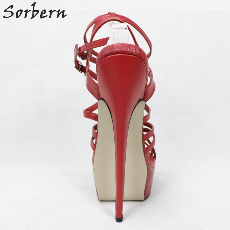 Женские босоножки на высоком каблуке 20 см из натуральной кожи|Боссоножки и