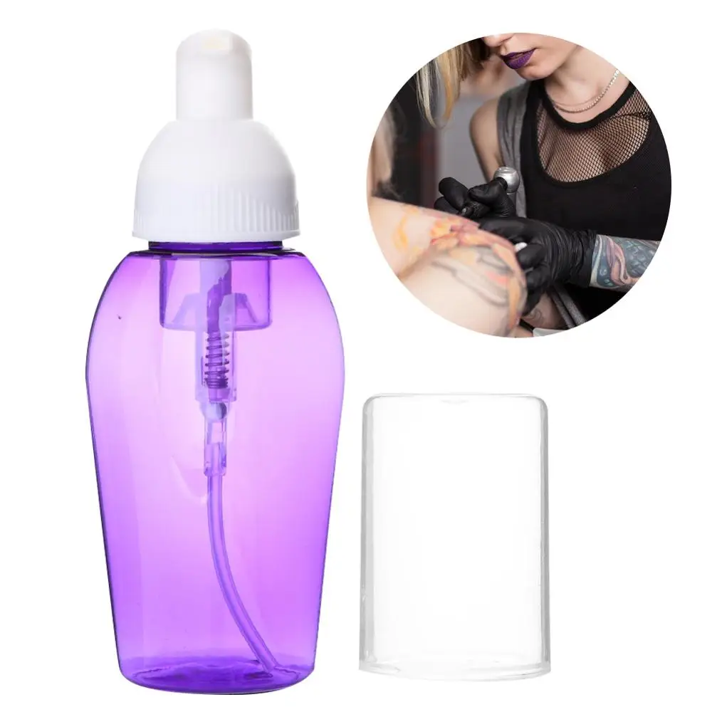 

80ML Tattoo Cleaning Aid Designed For Tattoo Blue And Green Soap Pressure Nozzle High Quality Pump Head Portable ABS Foam Bottle