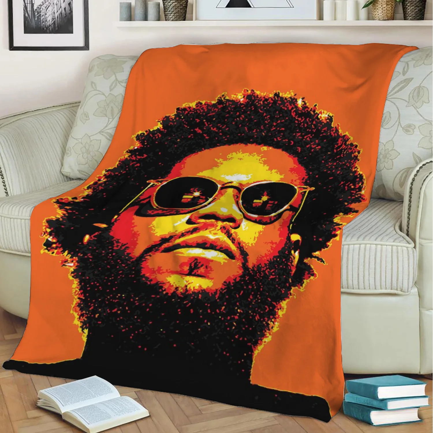 

Big Krit rapper 3D Print Plush Blanket Throw On Sofa Home Decor Soft Warmth Washable Nap Blanket Dropshipping