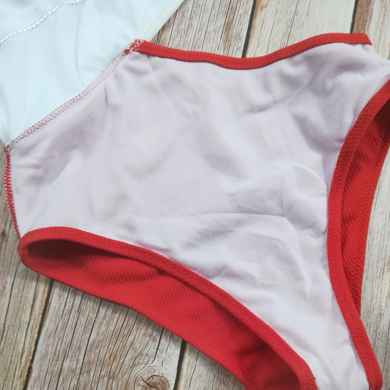 Сексуальный цельный купальник женский Женский однотонный сшитый стринги