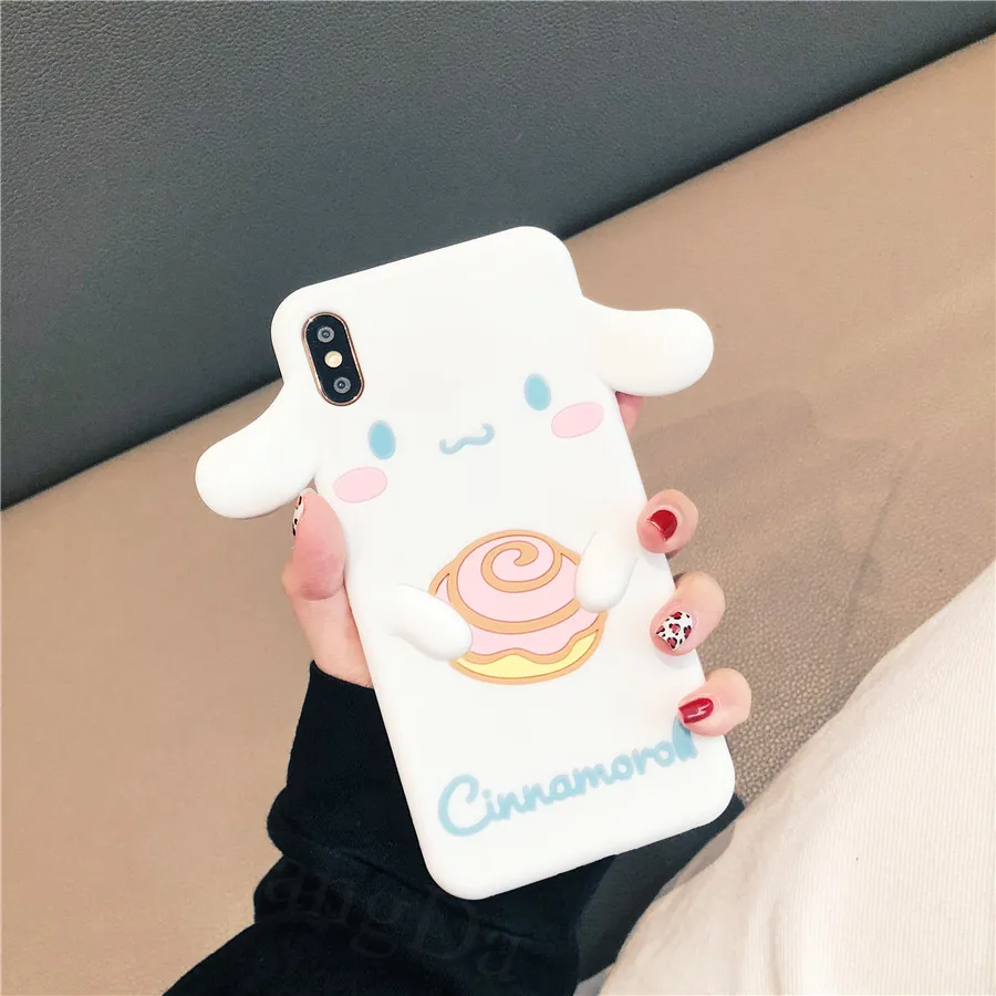 Милый 3D мультяшный чехол для телефона My Melody с двумя звездами для iPhone 6, 6s, 7, 8 Plus, X, XR, XS Max, мягкий силиконовый чехол, Fundas Coque Capa