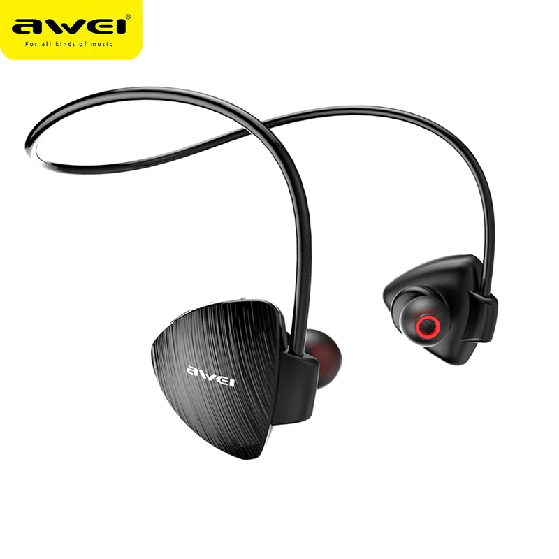 AWEI NFC A847BL Спортивный Bluetooth 4 2 стерео наушник Водонепроницаемый Шейная гарнитура с