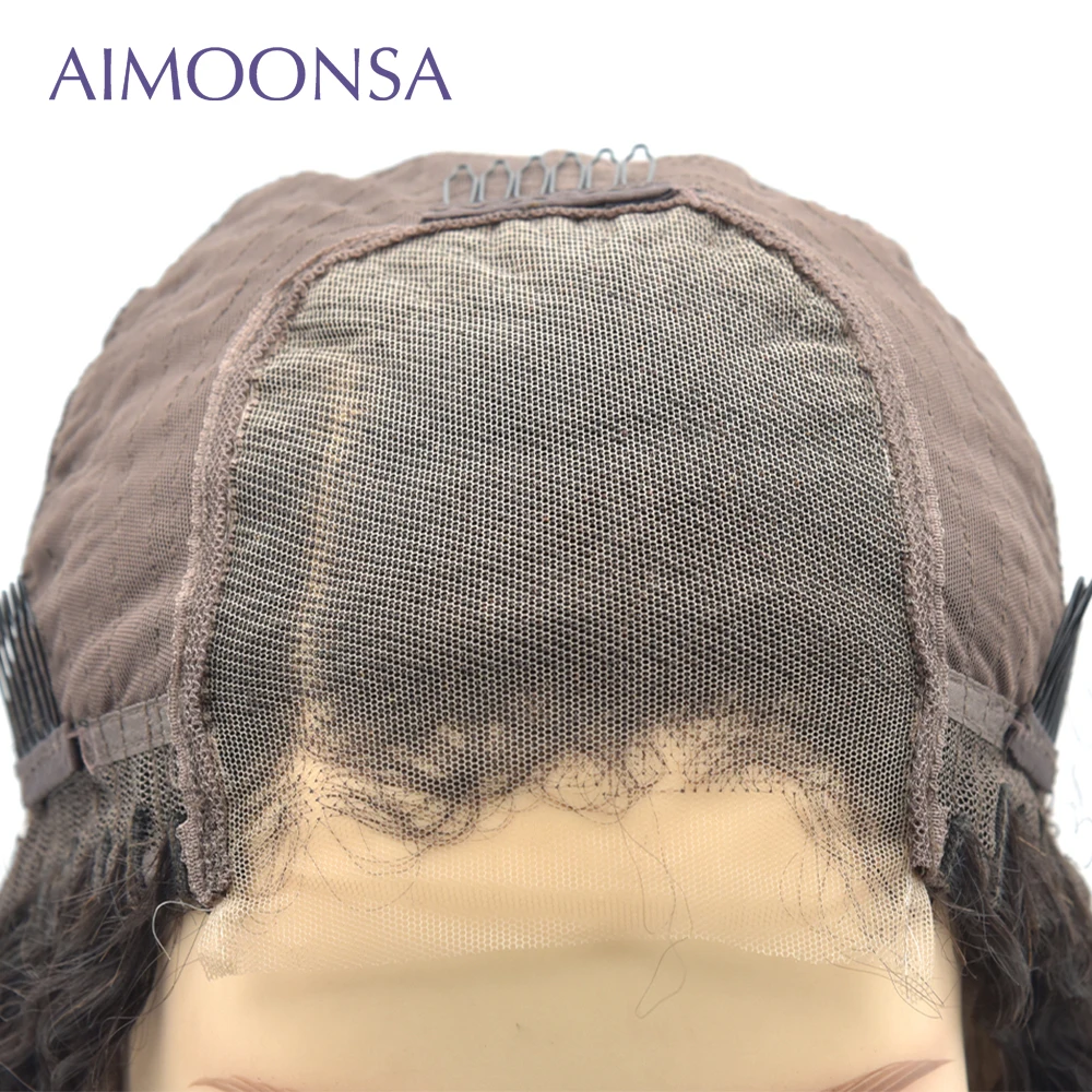 Парики из человеческих волос с фронтальным кружевом 4x4 парик закрытием шнурка 150