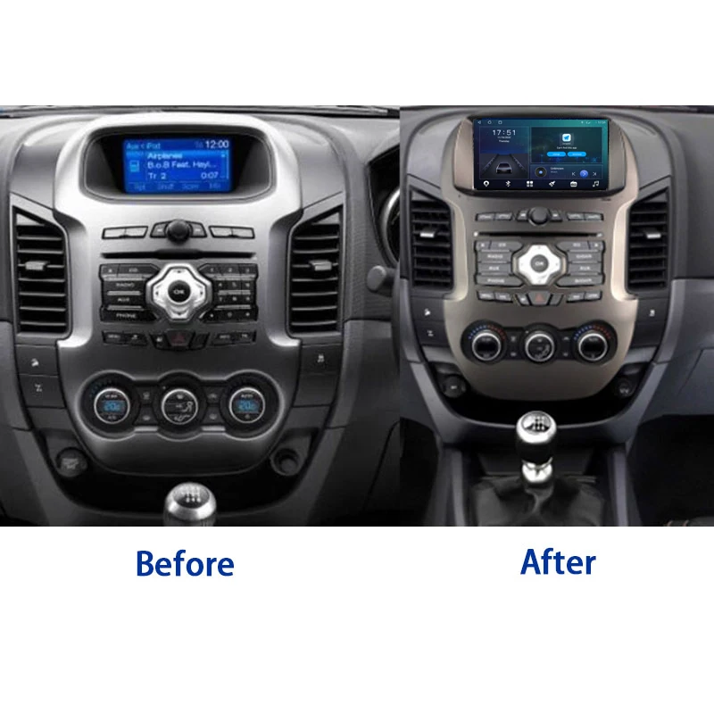 9 android 10 0 car radio multimedia video player for ford ranger f250 2011 2015 gps serero carplay no undefined original style free global shipping