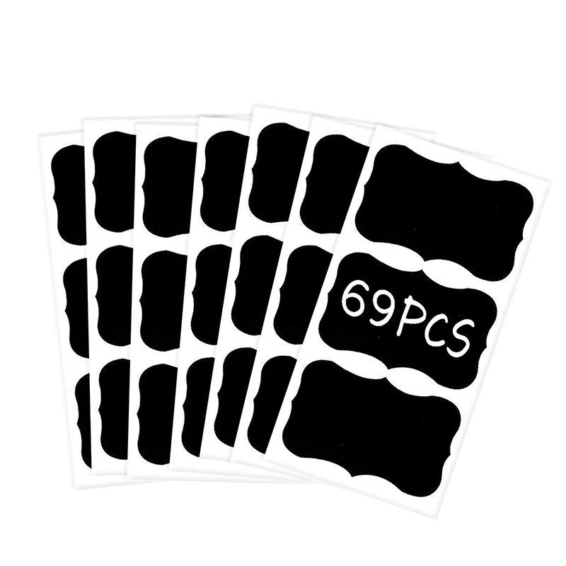 

Этикетка для доски, средний фантазии прямоугольник 69 шт./упак. 2X3inch Канцелярские Декоративные стикеры кухонный шкаф Органайзер этикетка