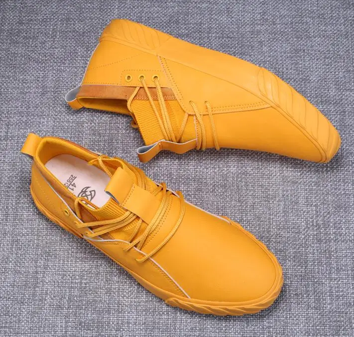 autumn new fashion street cool men lace up leather casual shoes man trend shoes man loafers