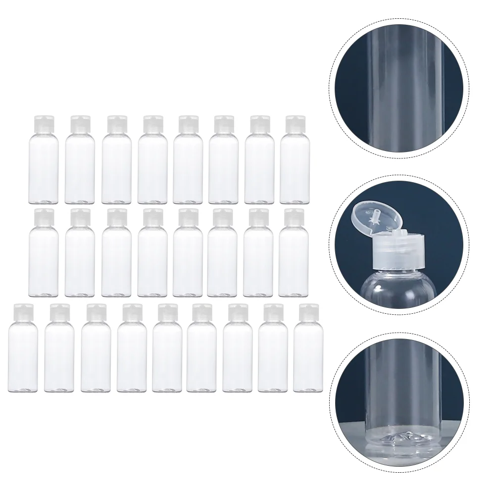 

25pcs Refillable Lotion Containers Clamshell Type Lotion Bottles Sub Containers