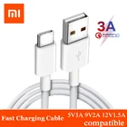 Оригинальный кабель для быстрой зарядки Xiaomi USB 3,0 3A Type C для XIAOMI MI 9 6 4C 4S A1 5 5S Plus 5C 5X Mix MAX 2 Redmi Pro