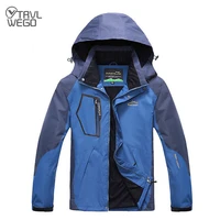 trvlwego autumn spring men outdoor riding hooded jackets camping hiking hunting climbing rain fishing sport windbreaker coat