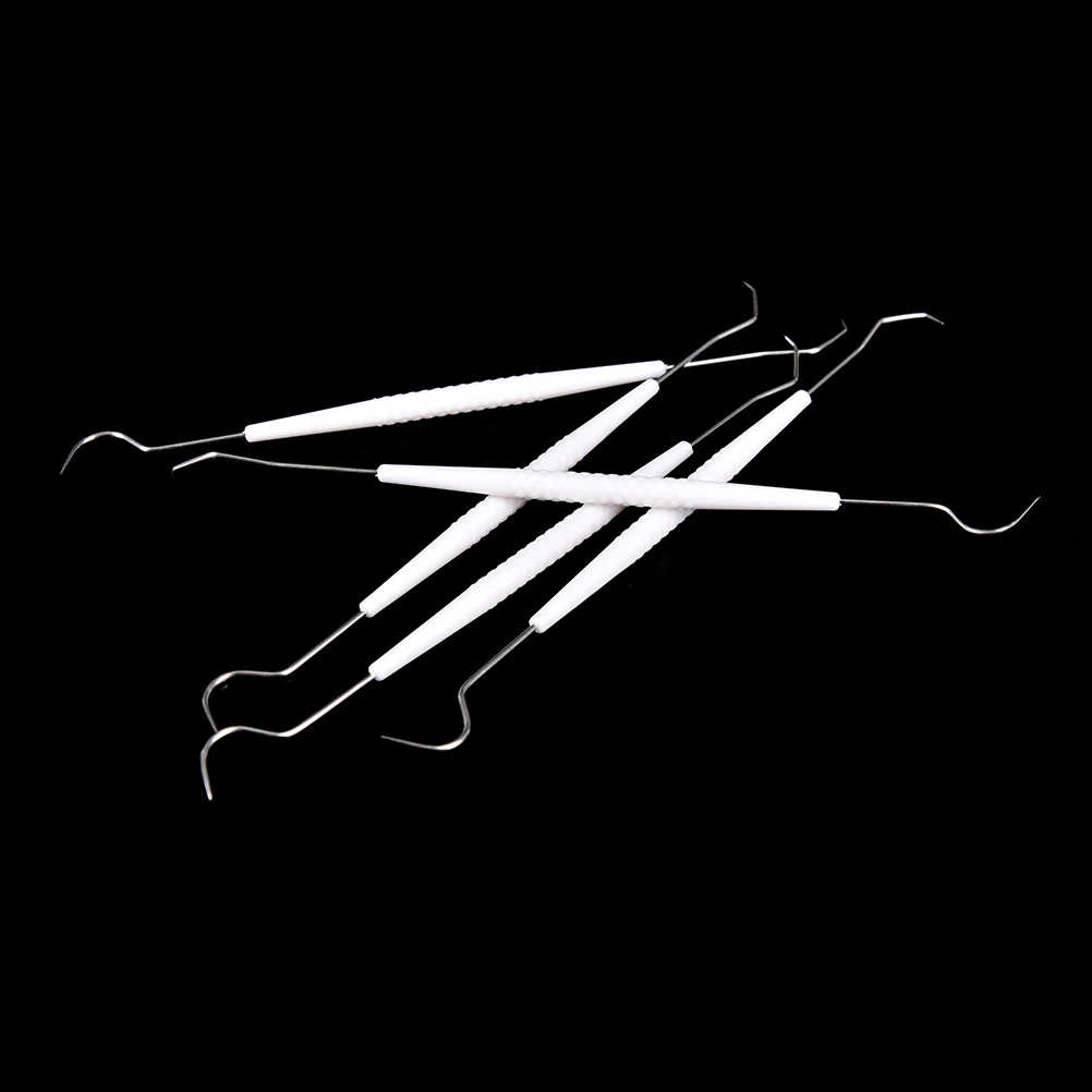 10 шт./лот одноразовый временный двойной крючок из нержавеющей стали набор