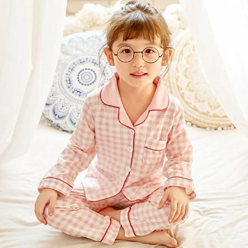 Пижама для мальчиков и девочек хлопковая осенняя в виде животных | Детская одежда